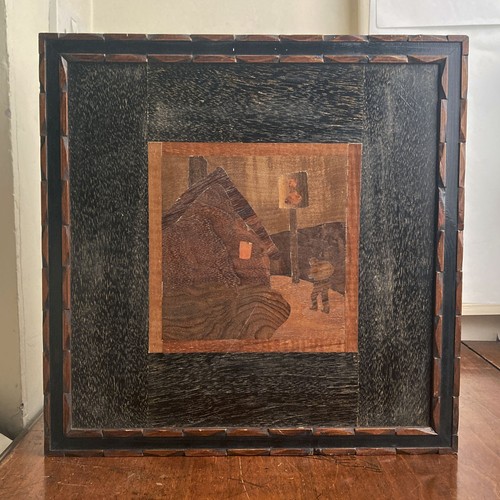Quadro pannello intarsio