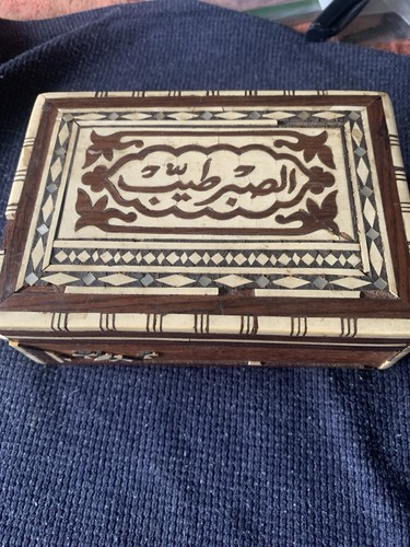Scatola legno intarsiato - legno,