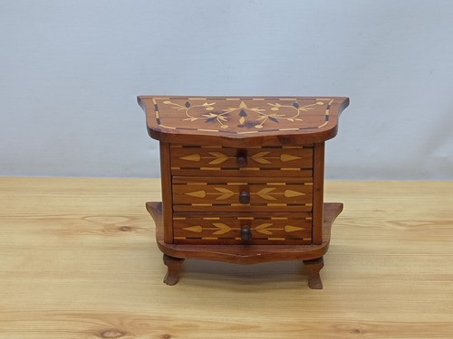 Vintage inlaid wood marquetry - vintage,