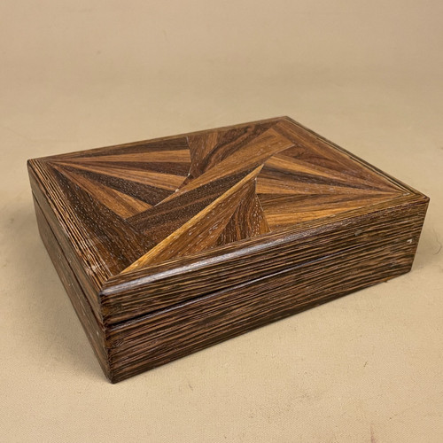 Scatola intarsio geometrica - , in