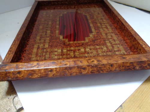 Art deco wood and - , glass