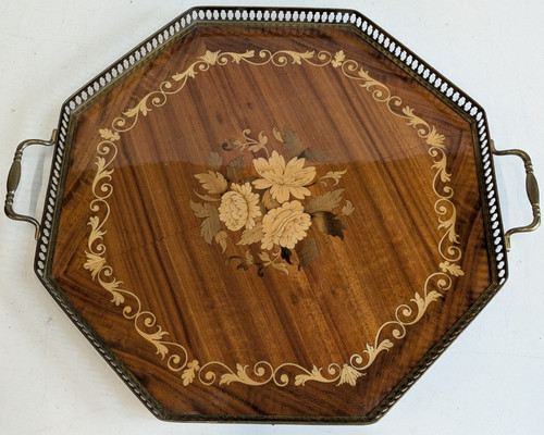 Ornate italian marquetry - italian,